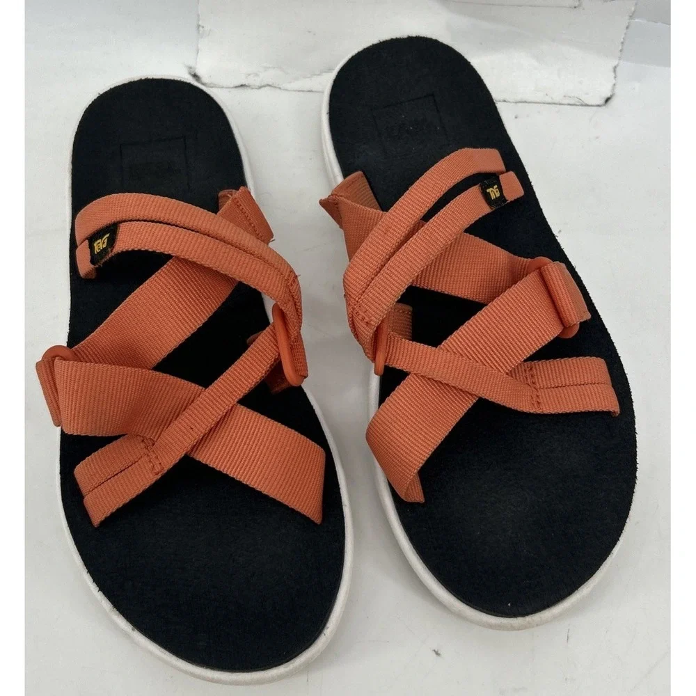 Teva Voya Sandal Slip On Flamingo Orange Women's Size 5